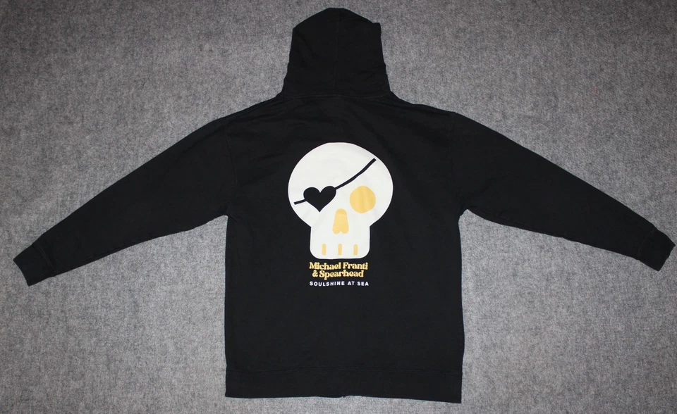 CHAQUETA MICHAEL FRANTI & SPEARHEAD 2023 Soulshine at Sea negra XL sudadera con capucha cremallera completa Foto 4 de 4