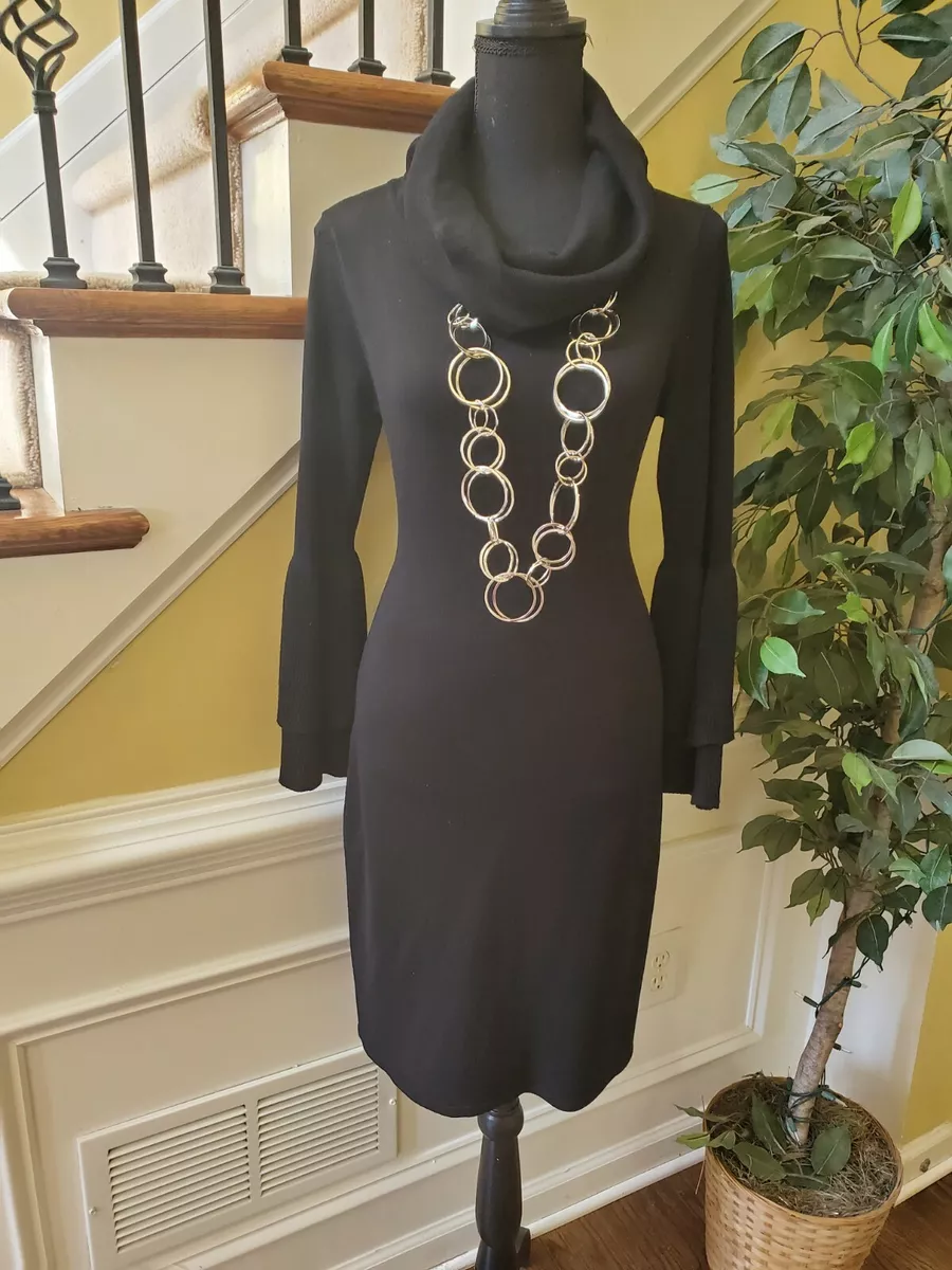 Nina leonard cheap black dress