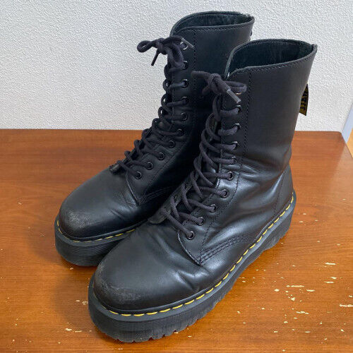 Y's x Dr.Martens 10EYE QUAD leather boots US9 YX-E13-721 Y's x Dr.Martens 10EYE QUAD leather boots US9 YX-E13-721