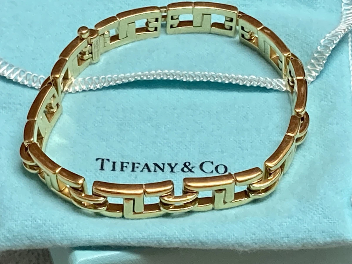 Tiffany Co Bracelet 18k 750 Yellow Gold Fine Estate BISCAYNE