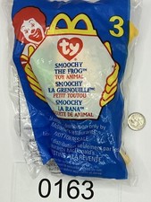McDonald's - Ty Beanie Babies - Smoochy the Frog 3 - Sealed - AS IS - 0163