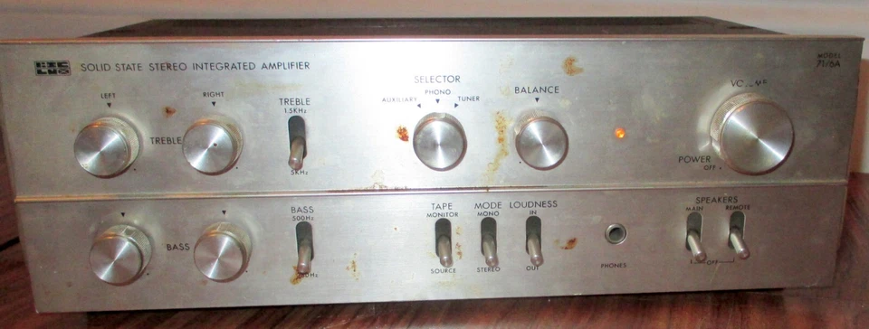Luxman B.I.C. Amplificador Modelo 71/6A - Probado/Funciona Foto 2 de 3
