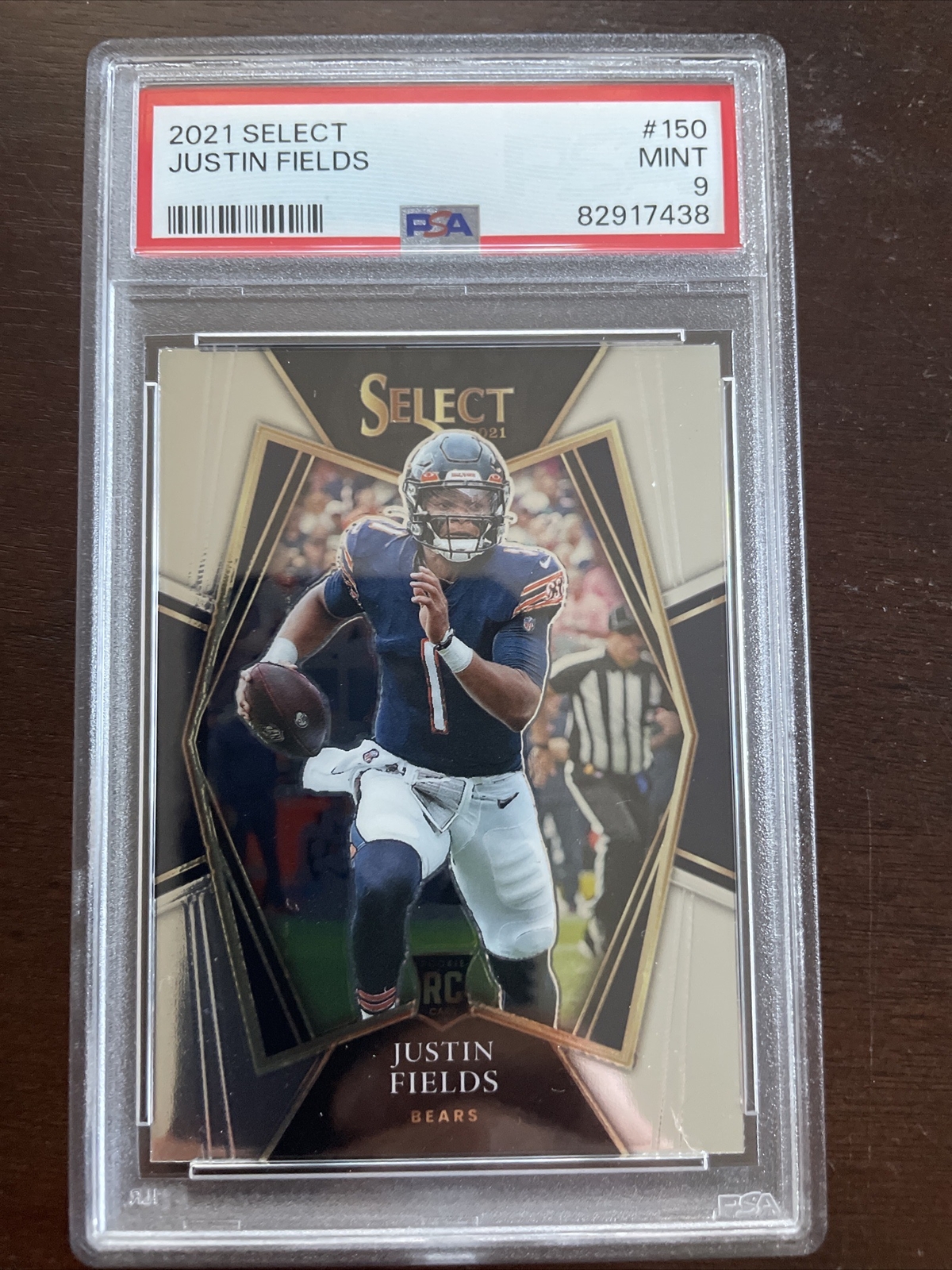 2021 Panini Select Premier Level Justin Fields #150 PSA 9 MINT Rookie RC