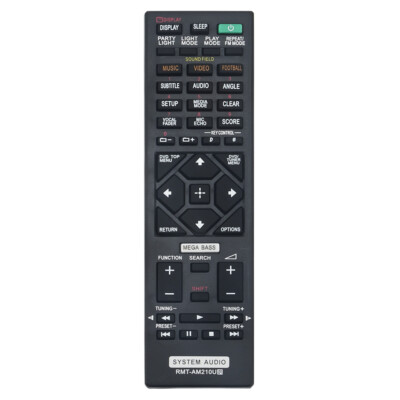RMT-AM210U Replace Remote for Sony Stereo System MHC-V50D SHAKE-X10D SHAKE-X70D