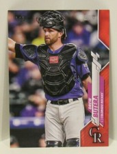 Drew Butera 2020 Topps Mini On Demand #U-72 RED Parallel #4/5 Colorado Rockies