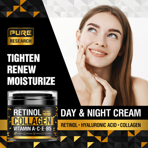 Retinol Face Cream – Natural Anti-Wrinkle Cream – Anti-Aging Facial Moisturizer - Picture 5 of 12