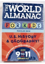 The World Almanac For Kids Puzzler Deck History Geography Home School New Sealed