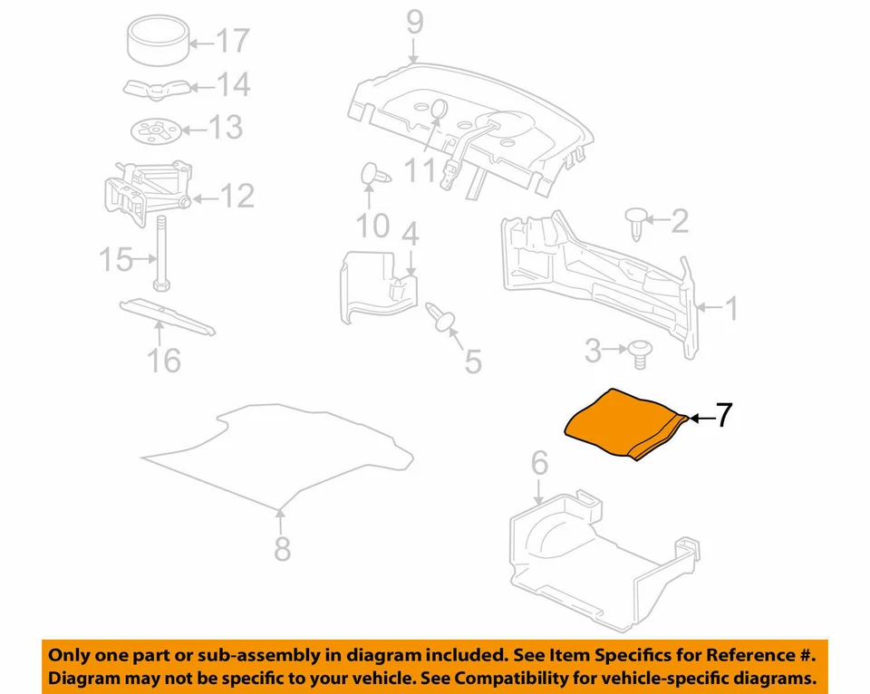 Red de carga de maletero para Dodge Stratus Intrepid Chrysler Concorde 300M LHS SEBRING Foto 4 de 4