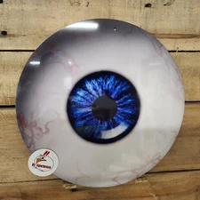 EYE BALL  SIGN, GARAGE DECOR, MAN CAVE, WIERD FUNNY SIGN , 11.75" ALUMINUM