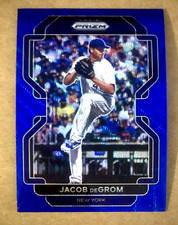 2022 Panini Prizm Baseball Blue Wave Prizm Jacob deGrom #27 10/60 Texas Rangers