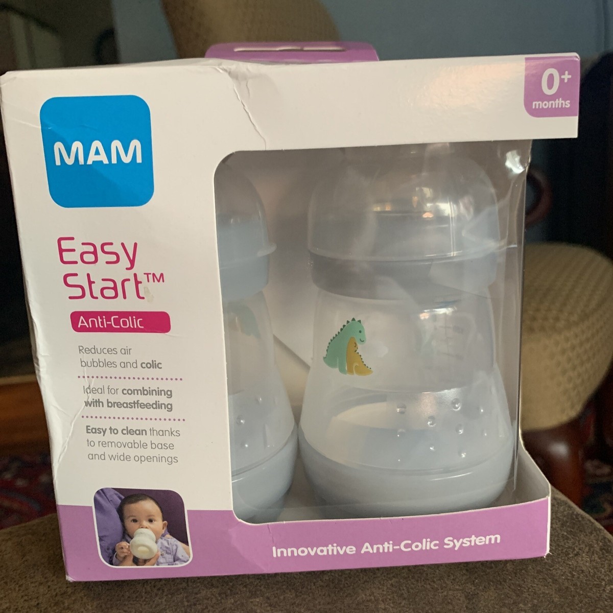 MAM Easy Start Anti-Colic Bottles oz Baby Essentials Slow Flow