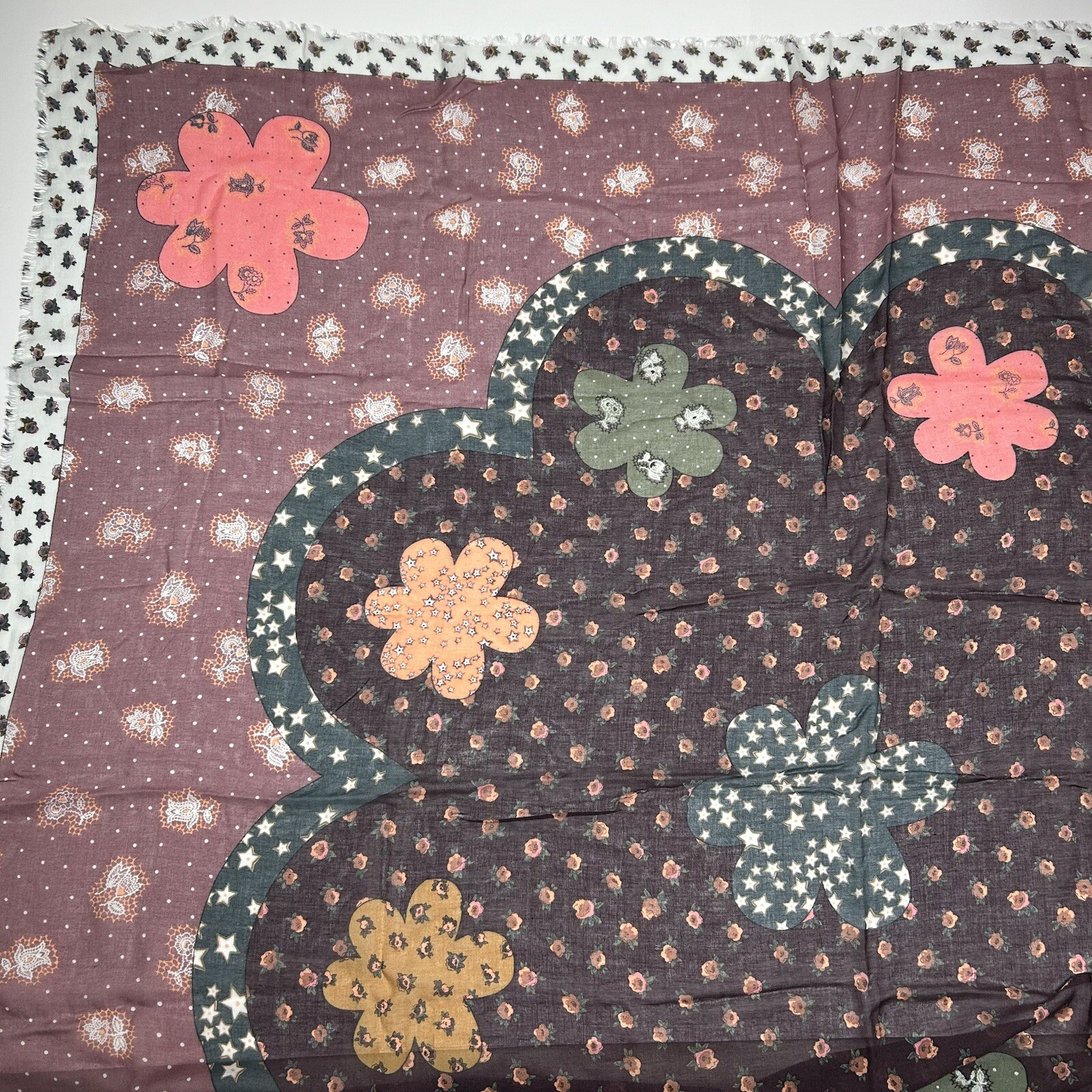 Coach Desert Flower Patchwork Oversized Scarf Mul… - image 3