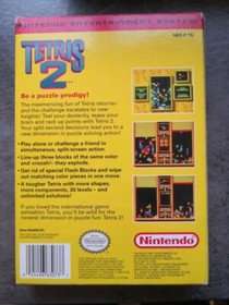 TETRIS 2-NINTENDO NES-PAL- IN SCATOLA COMPLETO DI MANUALE