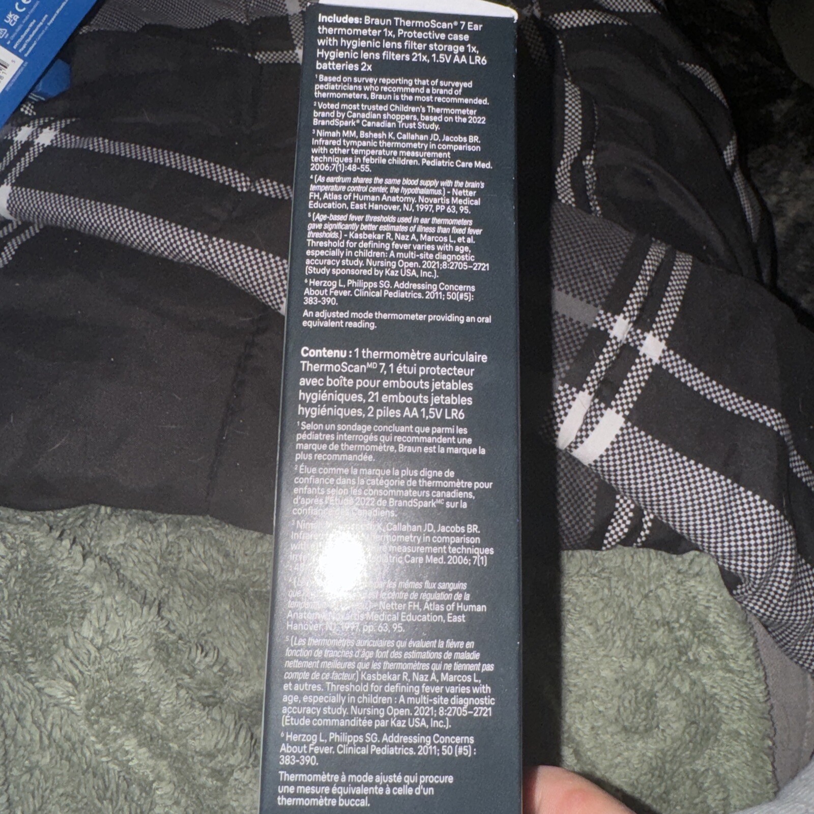 Braun IRT6520CA Thermoscan 7 Baby Digital Ear Thermometer Temperature