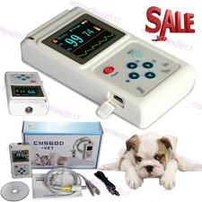 CMS60D-VET Veterinary Pulse Oximeter SPO2 Pulse Rate Monitor Ear/Tongue Probe,US