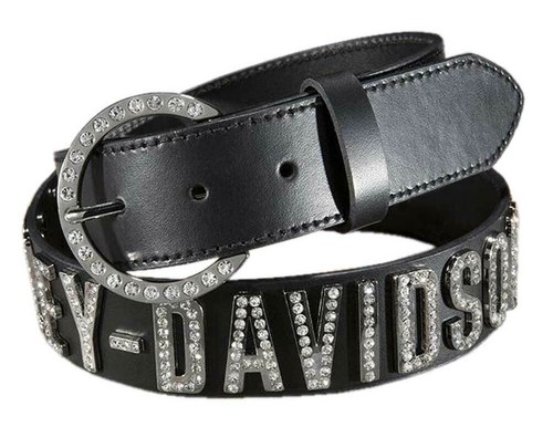 Harley-Davidson Women's Belt, Crystal H 