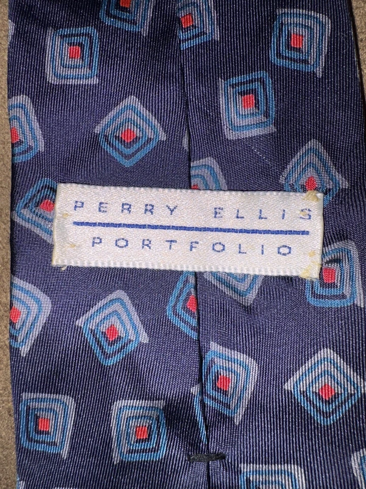 Corbata de seda Perry Eliis Portfolio Italia Foto 4 de 4