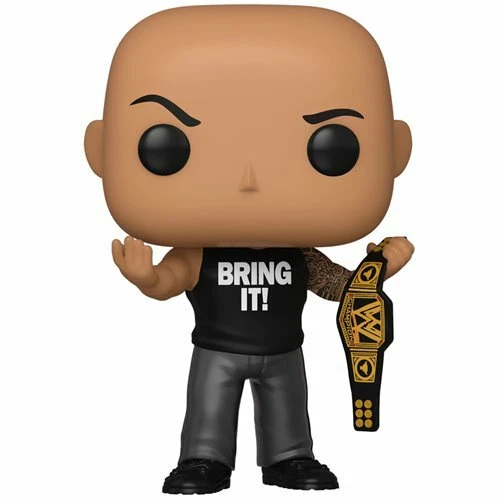 FUNKO • WWE • The Rock w/Championship Belt • EE Exclusive • w/pro • Ships Free