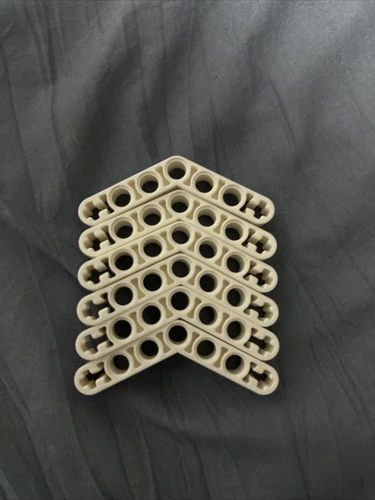 Lego 32348 Technic, Liftarm, Modified Bent Thick 1 x 7, 6 Pieces White