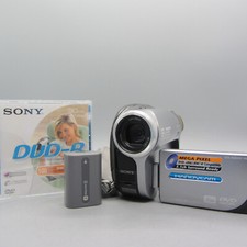 Sony Handycam DCR-DVD202E Handheld Mini DVD Camcorder Silver Tested