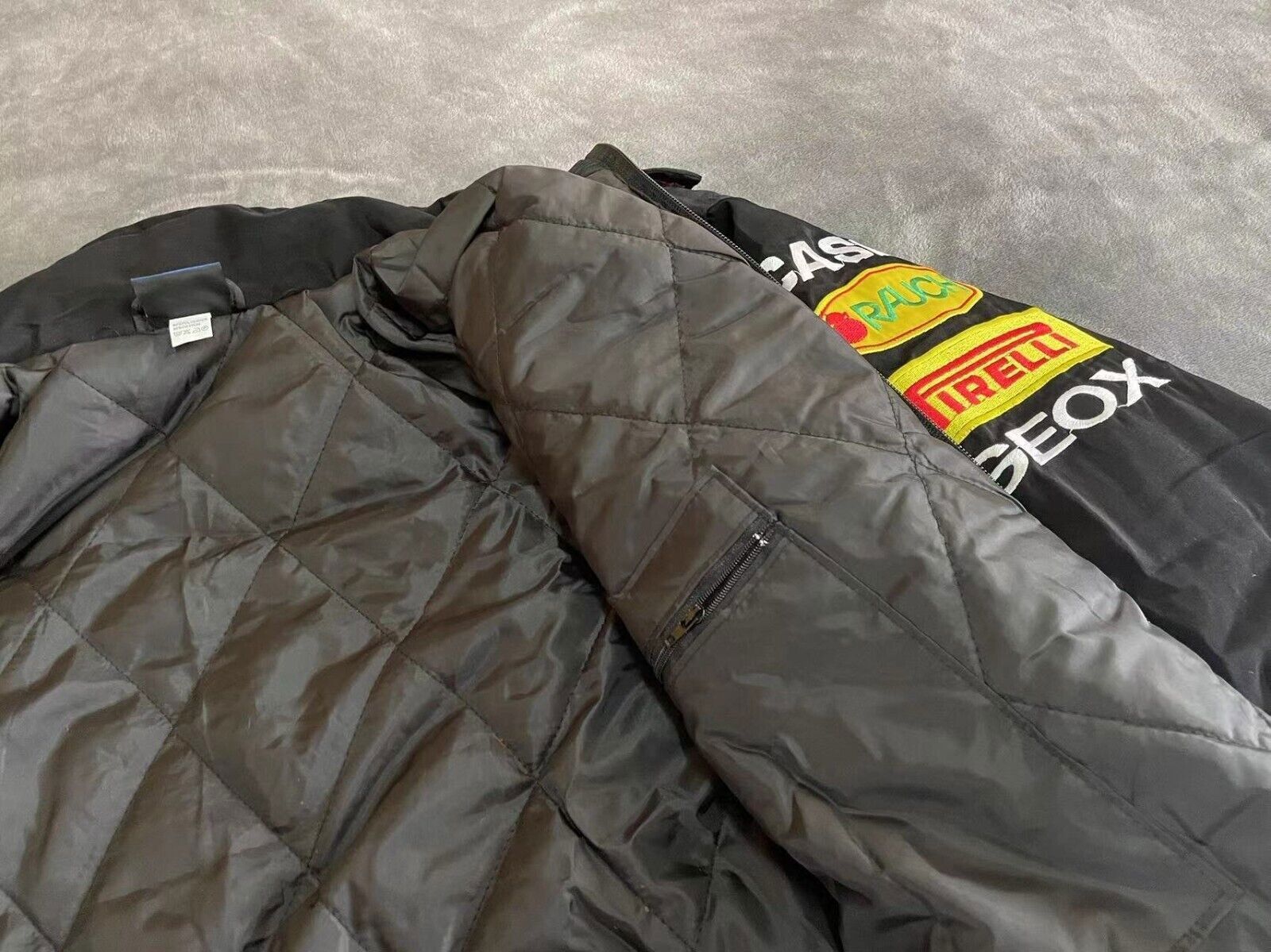 Unisex Adult Red Bull Jacket Ebroidered Cotton Padded F 1 Racing Jacket