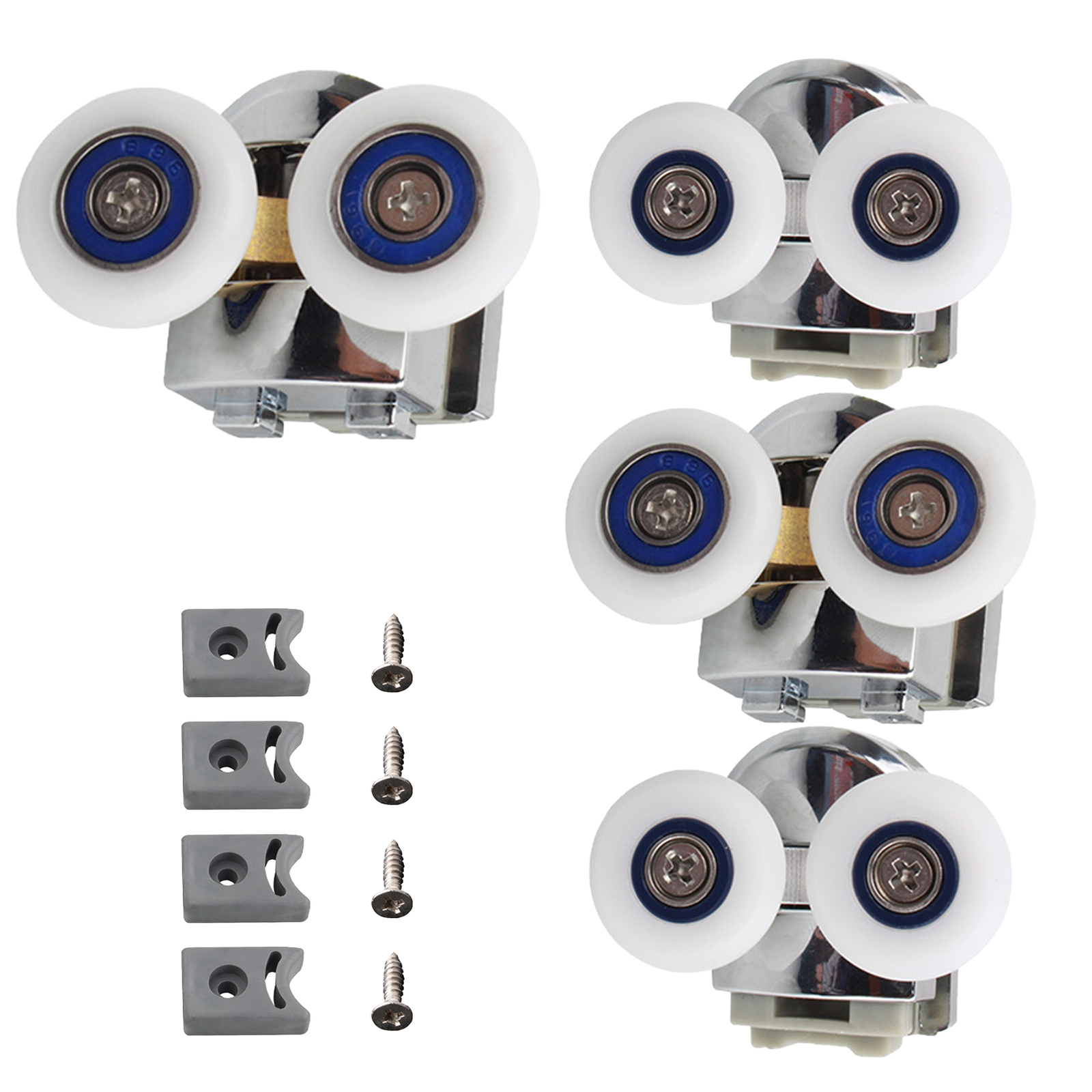 Accessories Sliding With Screws Shower Door Rollers Anti Collision
