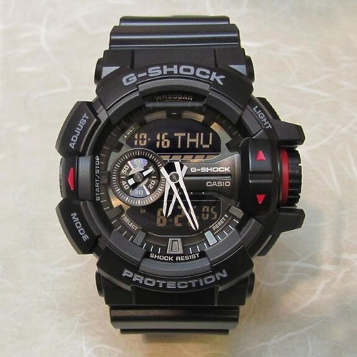 CASIO G-SHOCK ANALOG DIGITAL WATCH GA-400 BLACK x BLACK GA-400-1B 2Y WARRANTY - Picture 10 of 12