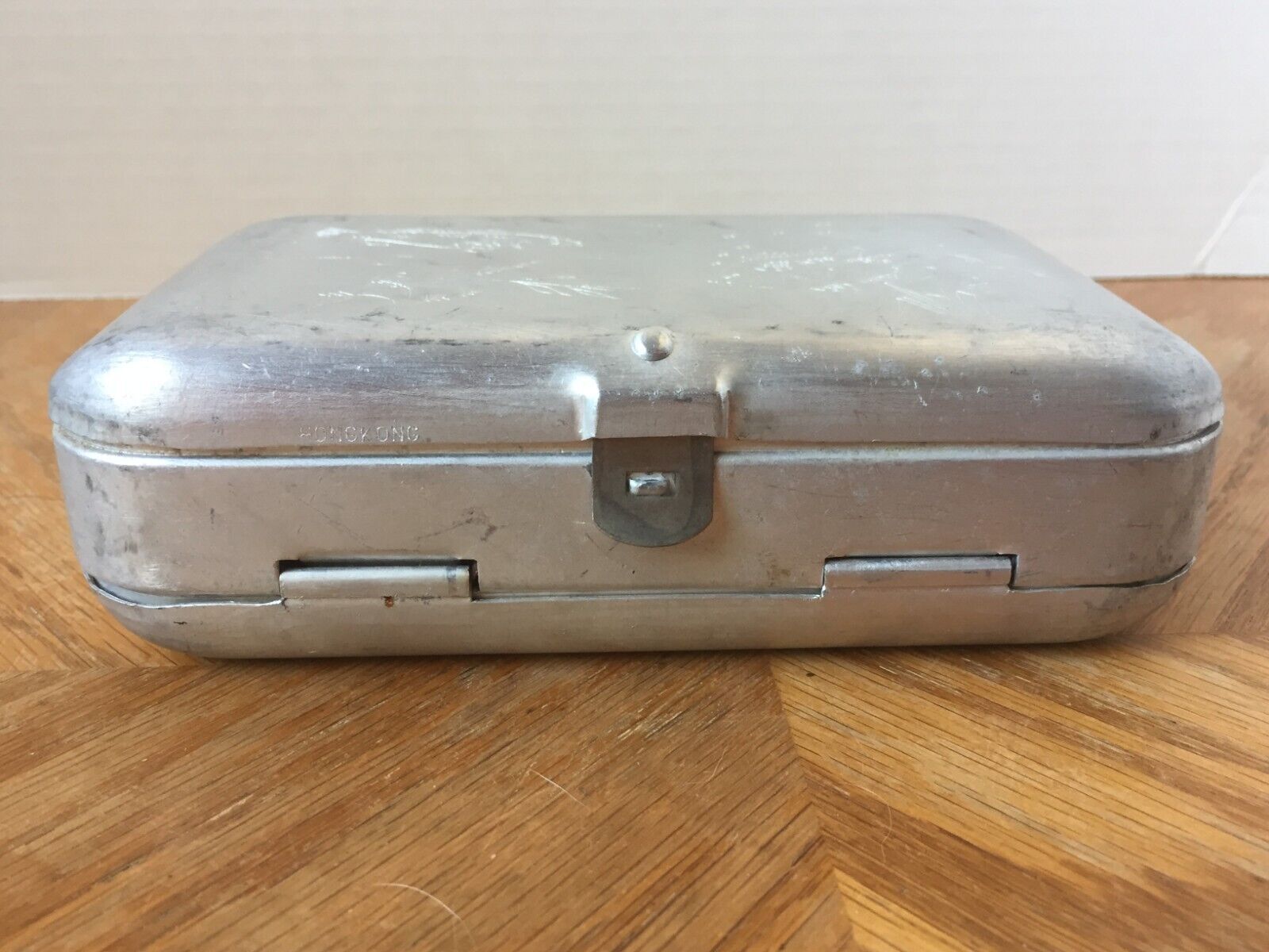 Vintage Aluminum Fly Fishing Ice FISHING Pocket Flip Tackle Box