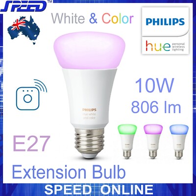 Philips Hue White and Color Ambiance - Extension Single Bulb - 10W - (E27)