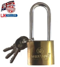 38mm Long Shackle Security Reinforced Padlock gate shed Gym Lock Locker