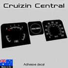 <!--F#f_0-->Plastic BLACK DECALS for Holden Kingswood HQ gauge speedo sticker decal<!--F/-->