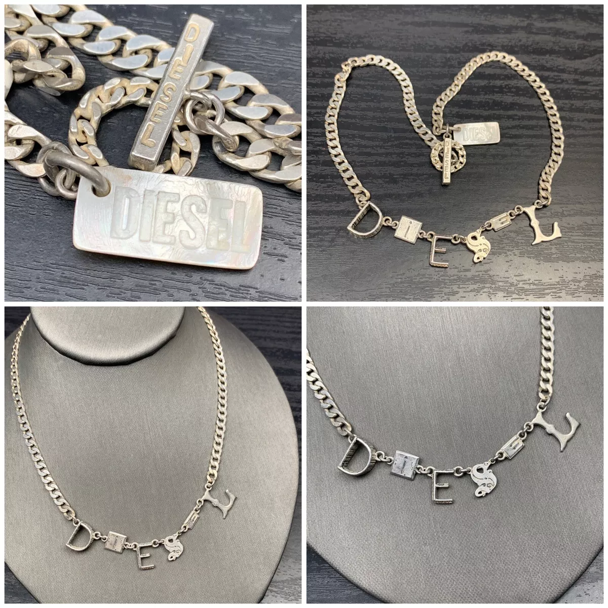 Diesel Stainless Steel Chain Necklace