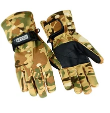 Hugger Men's Camo Glove Group for Motorcycle Riding, Hunting, and Hiking