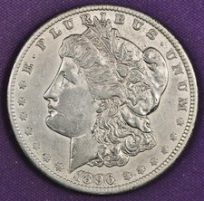 1896-o Morgan Silver Dollar.  AU Detail.  194676