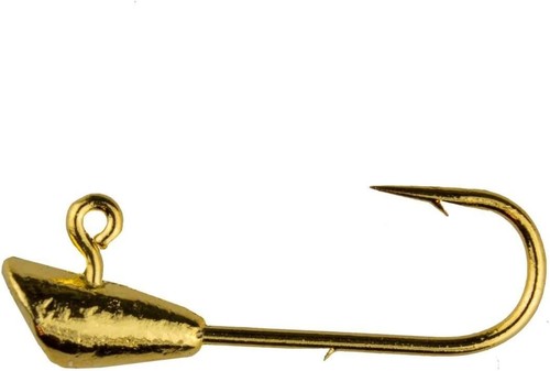 25-Pack Trout Magnet Jig Heads – 1/64 Oz, Size 8 Gold Hooks For Panfish & Crappie