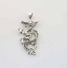 8pcs 47x21mm;hole,5mm Tibetan Silve dragon charm pendants X0141