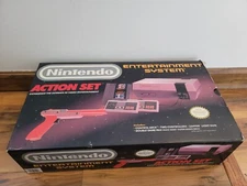Nintendo NES System Console Action Set CIB Complete In Box Great Shape 6 Tested