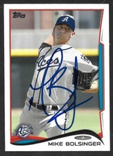 2014 TOPPS #169  Mike Bolsinger  ARIZONA DIAMONDBACKS  SIGNED AUTOGRAPH AUTO COA