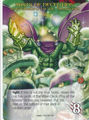 MYSTERIO Upper Deck Marvel Legendary MASTERMIND TACTIC MISTS OF DECEPTION