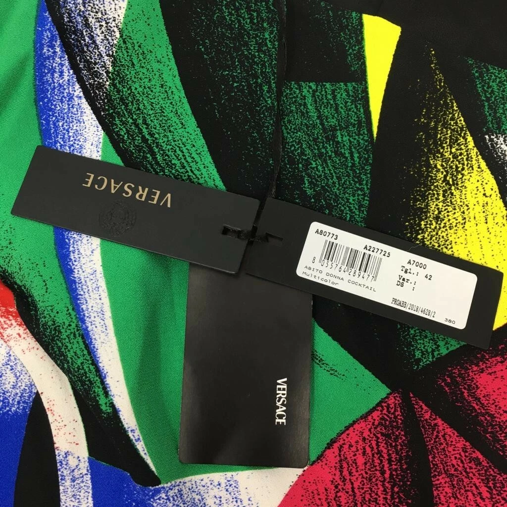 Mini abito con stampa VERSACE The Clash UK 10 IT 42