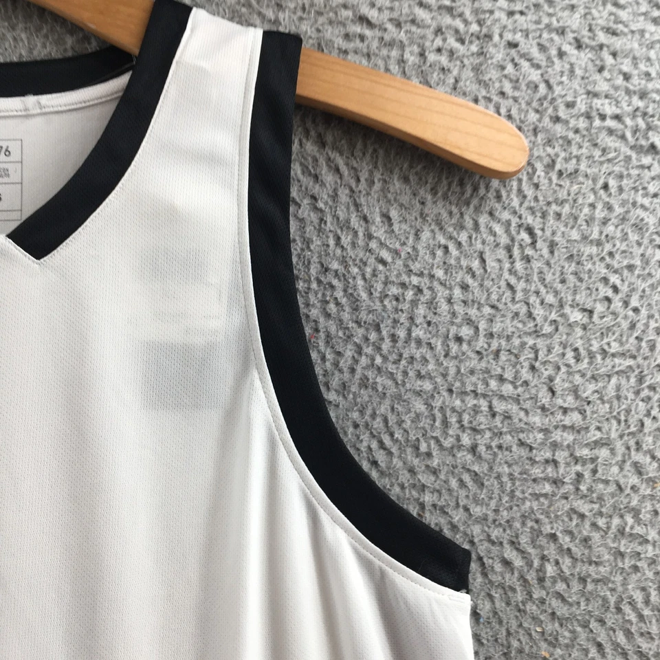 阿迪达斯背心青少年 XL 白色黑色装饰 Y Icon Squad J 球衣无袖衬衫 — 第 4/4 张图片