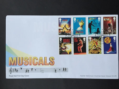 GB 2011 FIRST DAY COVER "MUSICALS" DANCERS END, TRING POSTMARK NO ADDRESS
