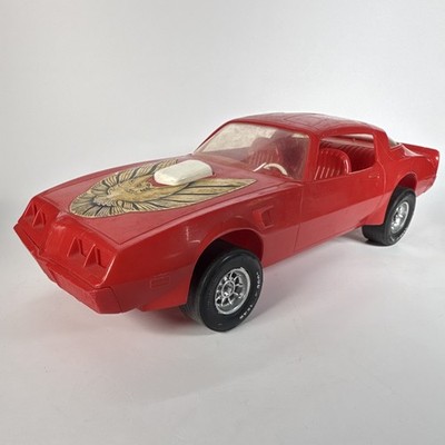 Vintage 1979 PP  Processed Plastic Pontiac Trans Am Red Plastic Toy Car 18  USA