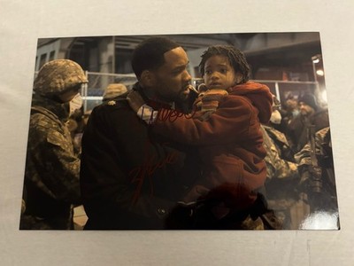 Will Smith & Willow Smith Original Autogramm 20x30cm Foto  I Am Legend 