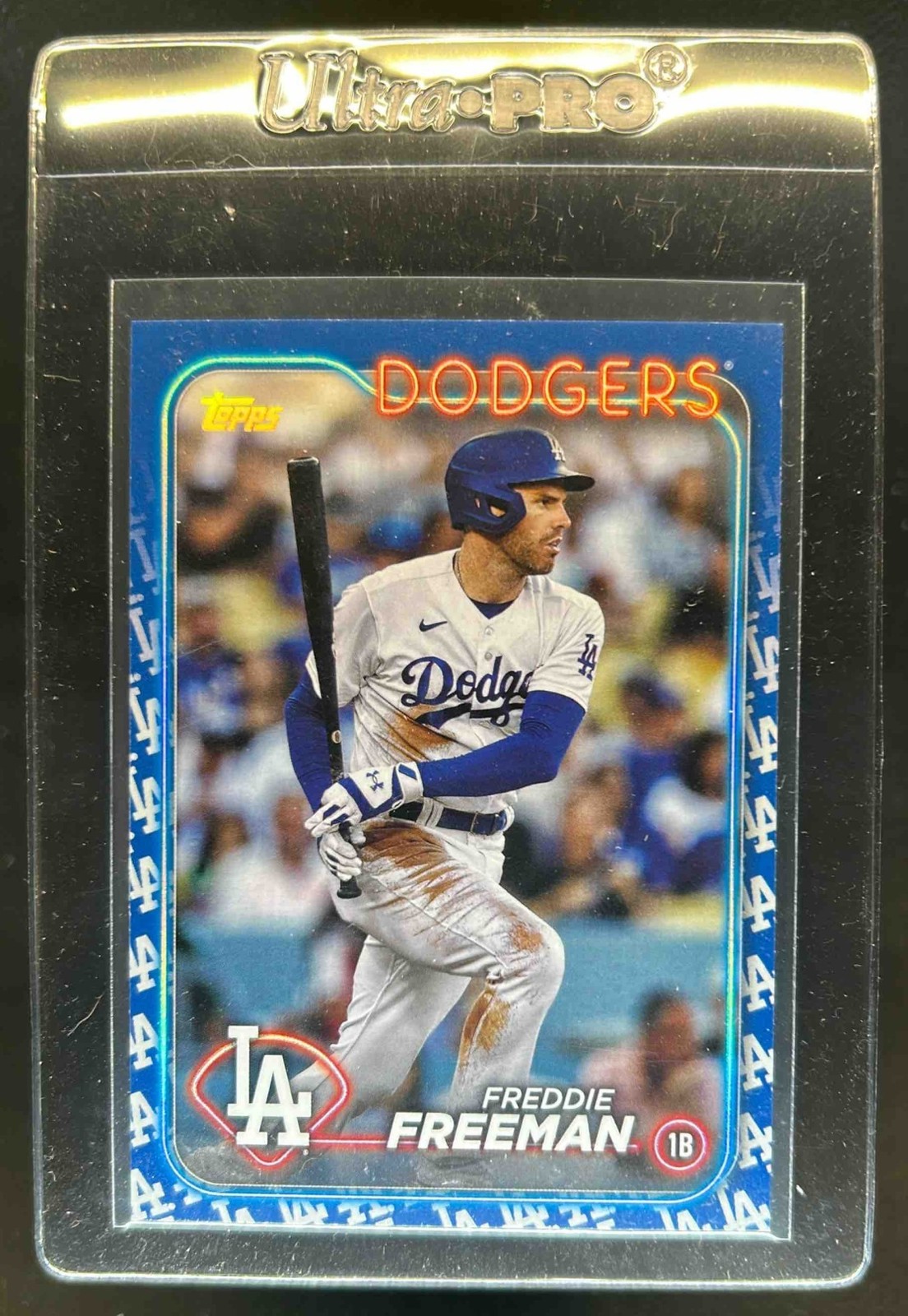 2024 Topps Freddie Freeman Team Color Border Variation #102 Dodgers