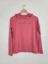 Vineyard Vines Performance Pink Hoodie Hooded Shirt Rash Guard Youth Large 16