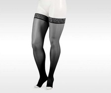 Juzo Naturally Sheer 2101 Thigh-High Open Toe Short 30-40mmhg Size: V Beige 
