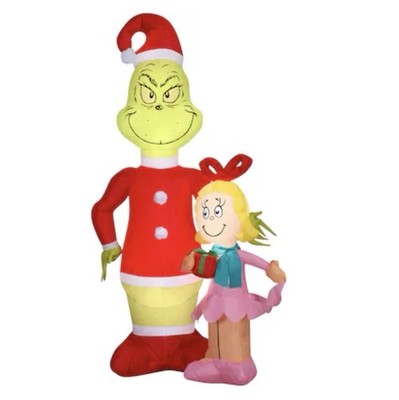 NEW Gemmy Christmas 6ft Grinch & Cindy Lou Who LED Blowup Inflatable NEW IN BOX