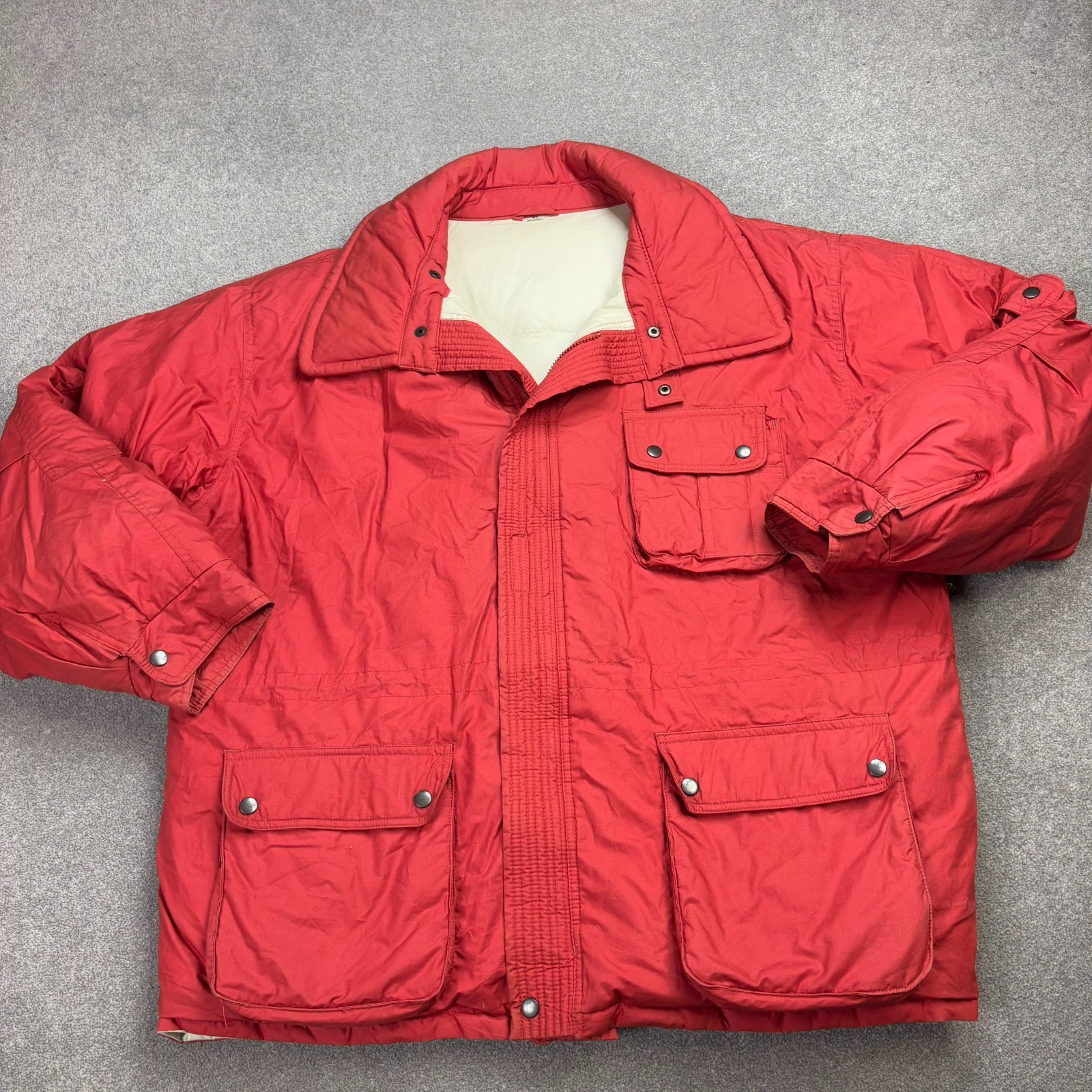 Ski Jacket Adult X Large Red Insulated Outdoors Y2K 90s Lightweight Coat Men