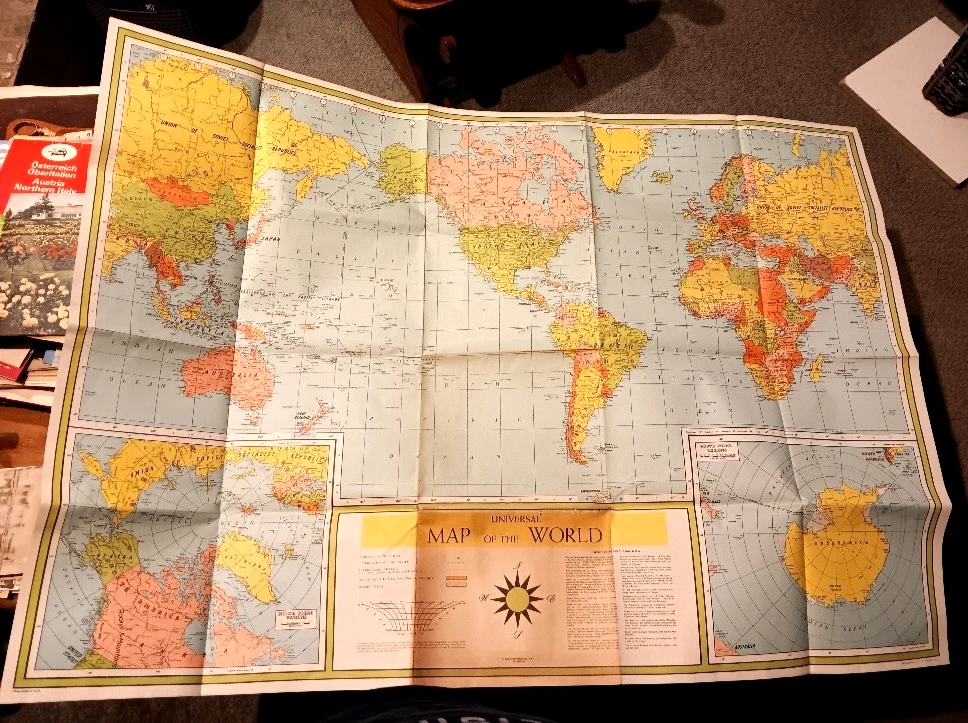 25+ Vintage Original Antique World Maps & Atlases for sale